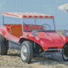 Pink Beach Buggy Diamond Painting