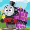 Purple Thomas And Friends Diamond Painting