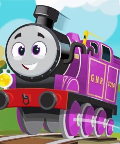 Purple Thomas And Friends Diamond Painting