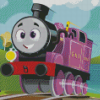 Purple Thomas And Friends Diamond Painting