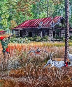 Quail Hunting On Familiar Ground Diamond Paintings