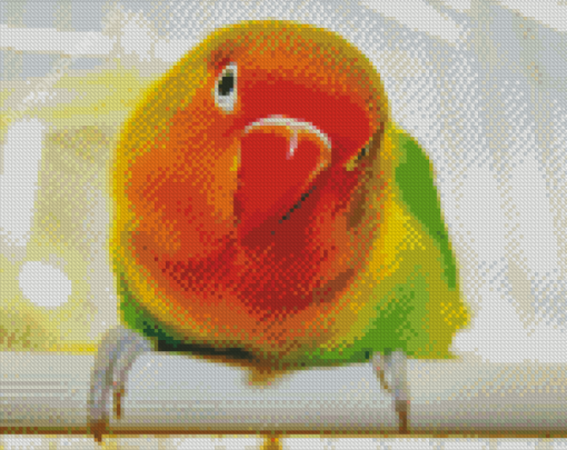 Red Lovebird Diamond Paintings