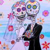 Romantic Sugar Skull Wedding Couple Art Diamond Paintings