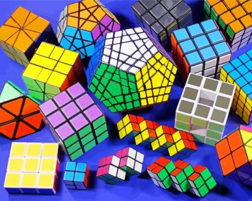 Rubiks Cubes Diamond Paintings