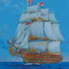 Sea British Navy Ships Diamond Paintings