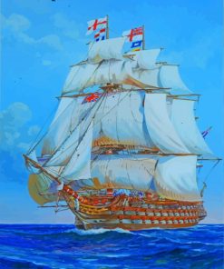 Sea British Navy Ships Diamond Paintings