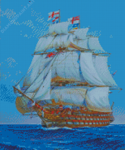 Sea British Navy Ships Diamond Paintings