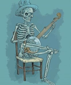 Skull Banjo Diamond Painting