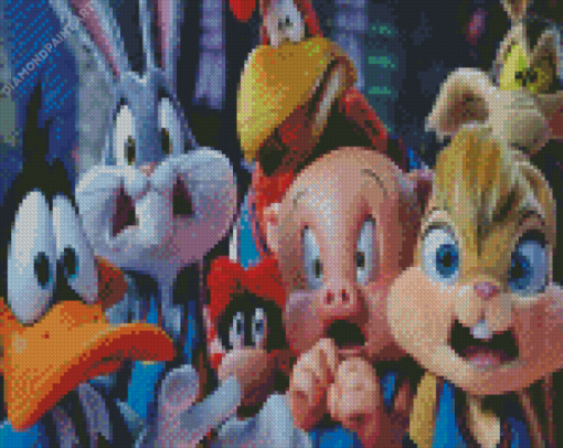 Space Jam Animation Characters Diamond Painting