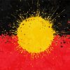 Splatter Aboriginal Flag Diamond Painting