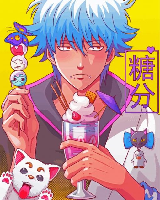 Sweet Gintoki Sakata Diamond Painting