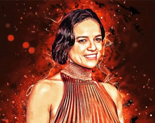 The Actress Michelle Rodriguez Diamond Painting