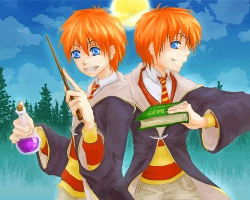 The Brothers Weasley Twins Art Diamond Painting