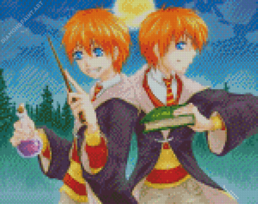 The Brothers Weasley Twins Art Diamond Painting