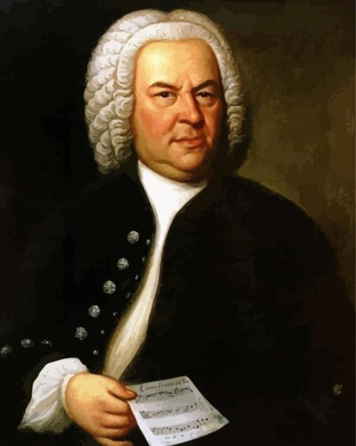 Vintage Johann Sebastian Bach Diamond Painting