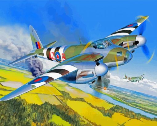 War De Havilland Mosquito Diamond Painting