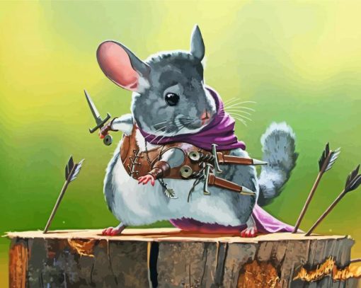 Warrior Chinchilla Diamond Painting