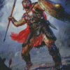 Warrior Javelin Diamond Painting