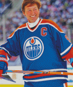 Wayne Gretzky Oilers Ice Hockey Diamond Painting