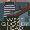 West Quoddy Head Lighthouse Poster Illustration Diamond Painting