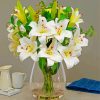 White Lilies In Jug Diamond Painting