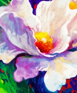 White Flower Simon Bull Diamond Painting