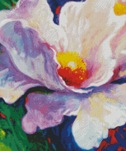 White Flower Simon Bull Diamond Painting