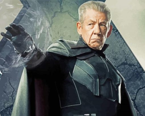 X Men Ian Mckellen Magneto Diamond Painting