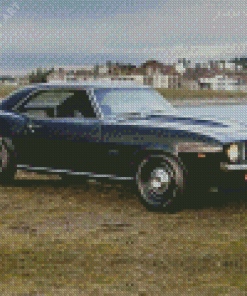 1969 Chevy Camaro Black Diamond Painting