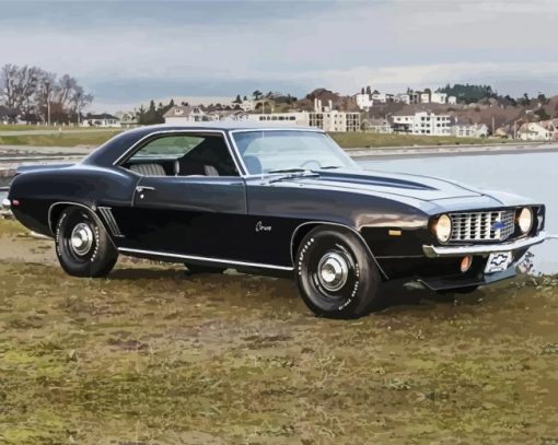 1969 Chevy Camaro Black Diamond Painting