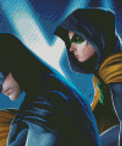 Aesthetic Batman And Robin Art Diamond Painting