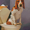 Aesthetic Dog In Toilet Diamond Painting