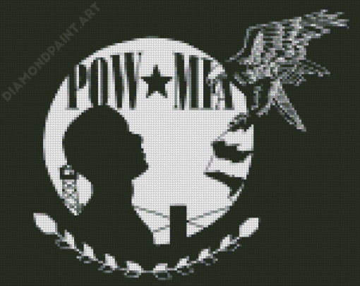 Aesthetic Pow Mia Diamond Painting