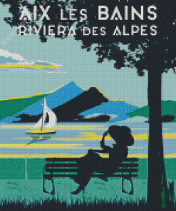 Aix Les Bains Poster Diamond Painting