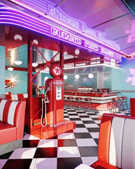 American Diner Diamond Painting