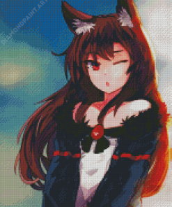 Anime Wolf Girl Diamond Painting