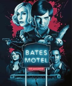 Bates Motel Illustration Diamond Painting