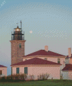 Beavertail Lighthouse Building Diamond Painting