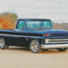 Black 64 Chevy Stepside Truck Diamond Painting