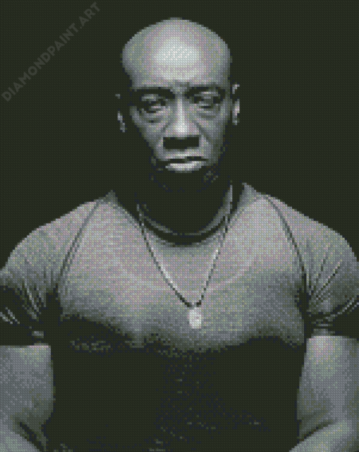 Black And White Michael Clarke Duncan Diamond Painting