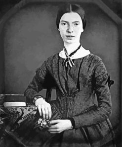 Black And White Emily Dickinson Diamond Painting