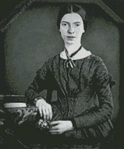 Black And White Emily Dickinson Diamond Painting