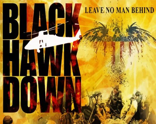 Black Hawk Down Poster Diamond Painting