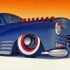 Blue 48 Chevy Fleetline Art Diamond Painting