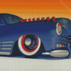 Blue 48 Chevy Fleetline Art Diamond Painting