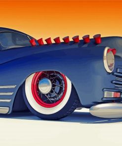 Blue 48 Chevy Fleetline Art Diamond Painting