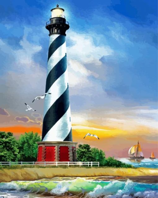 Cape Hatteras Lighthouse Diamond Painting