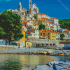 Cervo Italy Buildings Diamond Painting