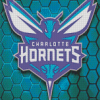 Charlotte Hornets Basketball Team Logo Diamond Painting