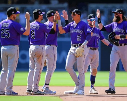 Colorado Rockies Players Diamond Painting